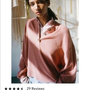 Urban Outfitters Day Dreamer Cozy Henley Top